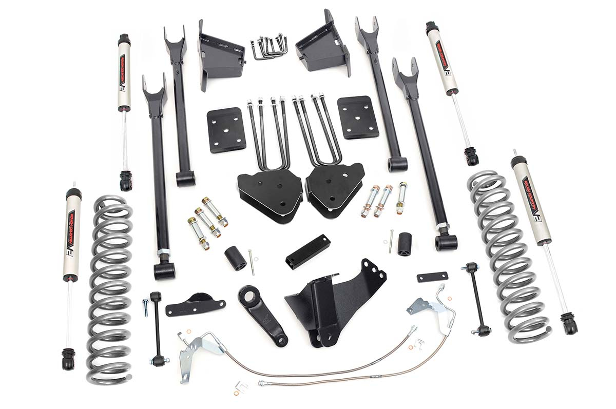 Ford F-350 Super Duty Suspension Lift Kit - Rough Country - 8 Inch, 4 Link, V2 - '08-'10